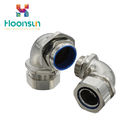 Right Angle Liquid Tight Fittings Metal Elbow Hose Fittings For Joining Pipe Lines