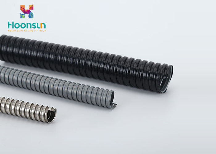Conduit Galvanized Flexible Hose Pipe Metal / PVC For Electrical Equipment