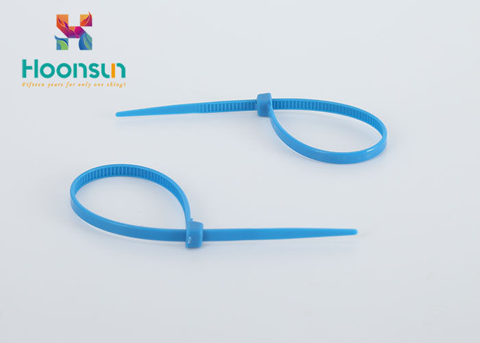 Customized Color Self Locking Nylon Cable Zip Ties Acid / Corrosion Resistant