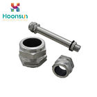 Waterproof IP68 Stainless Steel Cable Gland SS304 / SS316L With Silicone Rubber