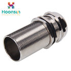 ROHS / CE Approval Brass Cable Gland Longer Thread Nickel Plated Material