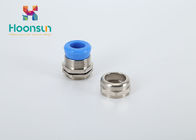Waterproof High Temperature Cable Gland With Blue / White Silicone Seal