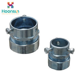 Hose Clamp Type Flexible Conduit Connector / Zinc Die Casting Emt Connectors