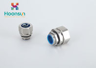 Waterproof Metal Hose Fittings Flexible Conduit PG / G Thread With Insulation Material