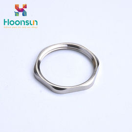 High Precision Hexagon Metal Cable Gland Locknut With Electroplating Surface