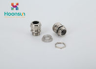 Electrical PG Thread EMC Metal Cable Gland Electroplate Surface With Brass Lock Nuts