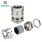 M16 Rubber Double Locked Hawke Waterproof Cable Gland , Watertight Cable Gland
