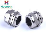 NPT1 / 4 Dustproof Stainless Steel Cable Gland Waterproof Electroplate Surface Treatment