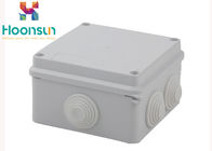 IP65 White Waterproof Junction Box Cable Gland 100 * 100 * 70 Size With PVC Stopper