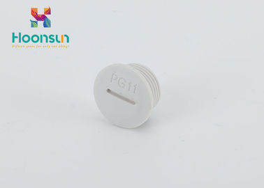 Nylon Cable Gland Accessories PG11 Water Proof IP 54 White Color Plugs