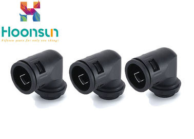 Flexible Pipe Nylon Cable Gland Fast Right Angle Fittings Union Connector