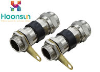 Nickel Plated Brass BDM Explosion Proof Cable Gland , GRP Metal Cable Gland