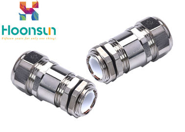 Nickel Plated Tightened Nylon Hose Joint For Nylon Flexible Pipe , Standard Sizes