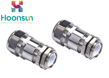 Nickel Plated Tightened Nylon Hose Joint For Nylon Flexible Pipe , Standard Sizes