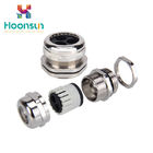 Dustproof Waterproof Copper Cable Gland M12 - M63 With Silicone Multiple Entry