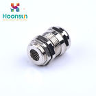 Coil Spring Type Anti EMC Cable Gland , Sliver M Thread Brass Cable Gland