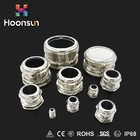 Dustproof Waterproof Cable Gland M10 With Silicone Nikelpplated Brass Cable Gland