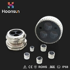 Multiple Entry Silicone Waterproof Cable Gland Electroplate Surface M63