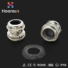 Factory EMC Metal Nickel Plated Brass Cable Gland 18MM-25mm For Cable Protection