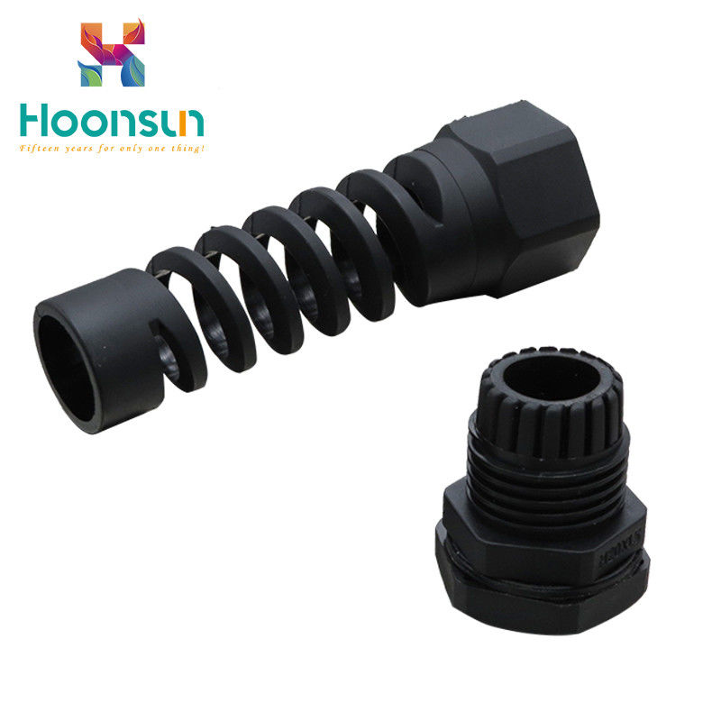 Tensile Nylon Cable Gland Strain Relief Spiral Type With UL Flame Retardant