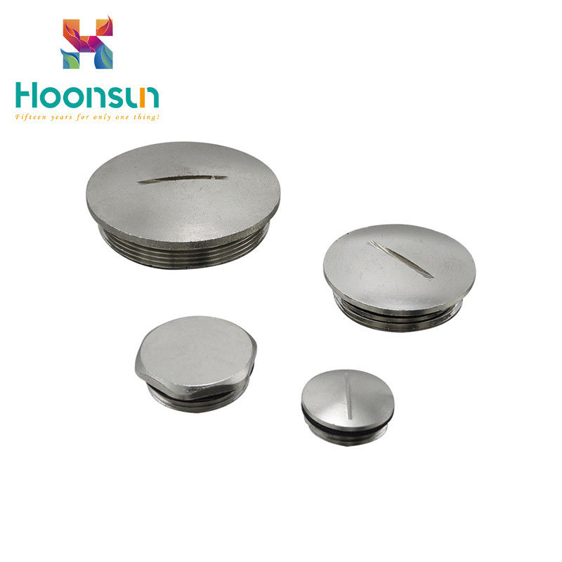 Electroplating Cable Gland Accessories Hexagonal Screw Caps IP54