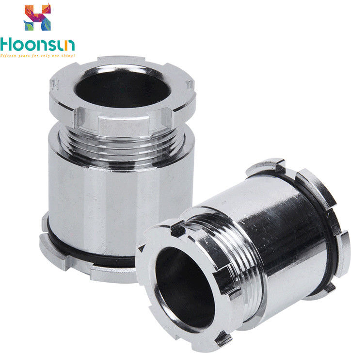Chrome Plating JIS10 Marine Cable Gland With Nickel Plated Hoop