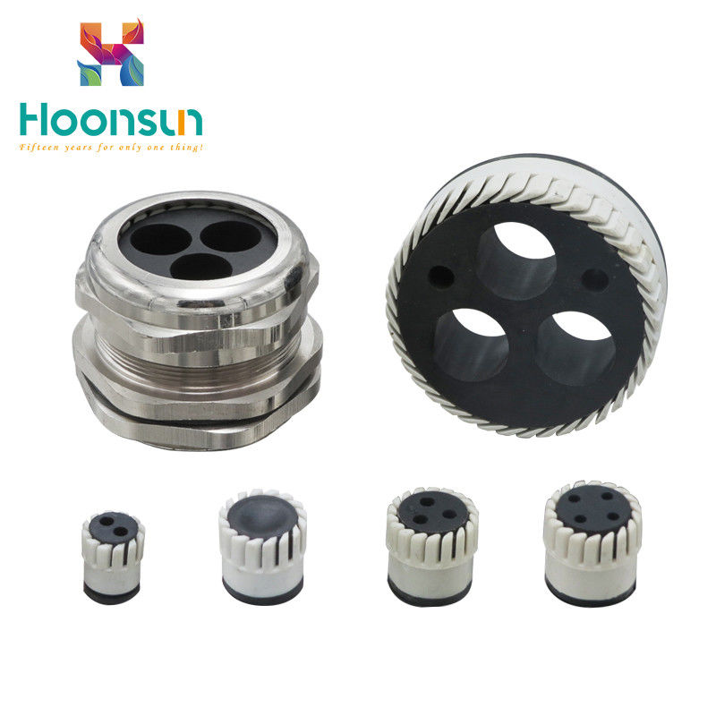 Multiple Entry Silicone Waterproof Cable Gland Electroplate Surface