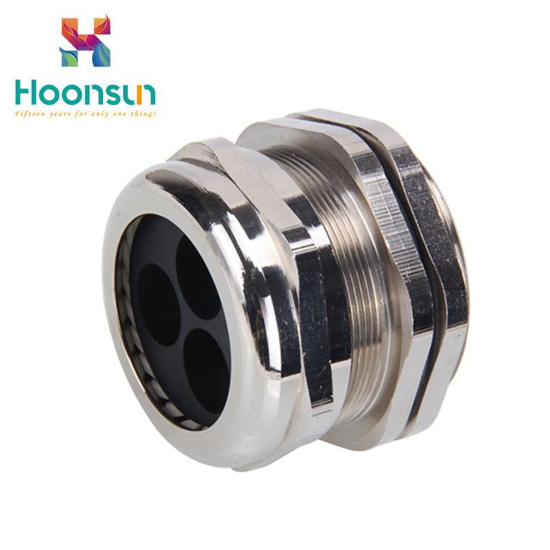 Multiple Entry Silicone Waterproof Cable Gland Electroplate Surface