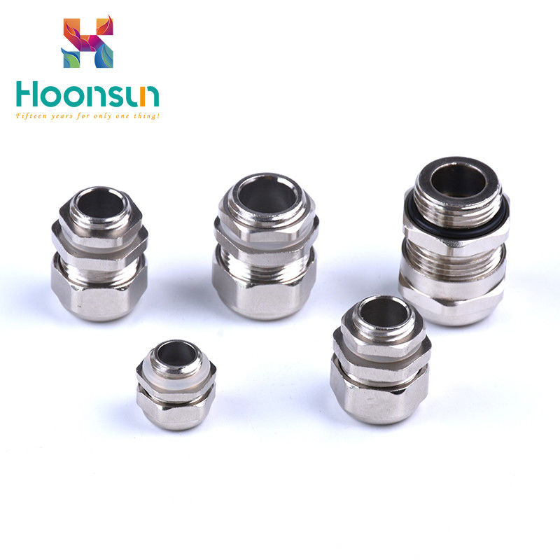 M Thread Ip68 Cable Gland Electrical Silicon Rubber Insert Type With Brass Lock Nuts