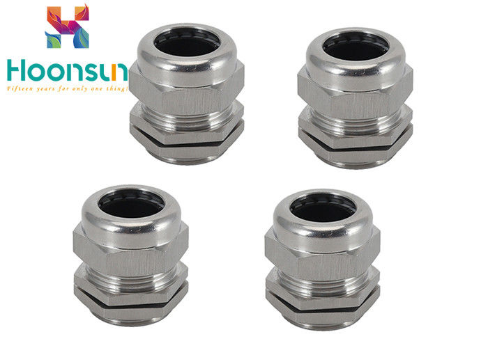 G1 / 2 Thread Waterproof 304 Stainless Steel Cable Connector IP68 Cable Gland