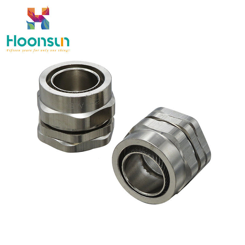 Nickel Plated Brass Fire Rated Cable Glands Dustproof IP68