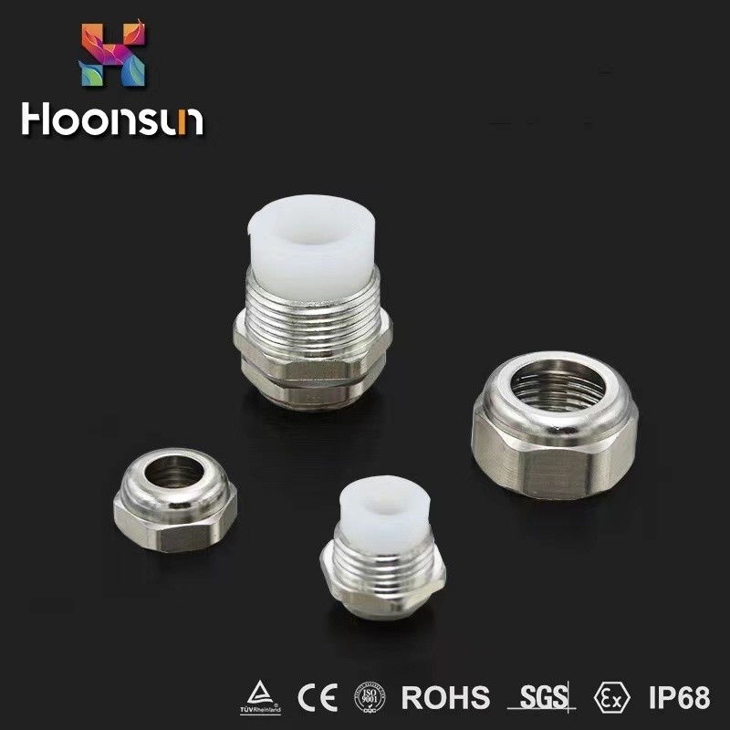 Dustproof Waterproof Cable Gland High Temperature With Silicone Nikelpplated Brass Cable Gland
